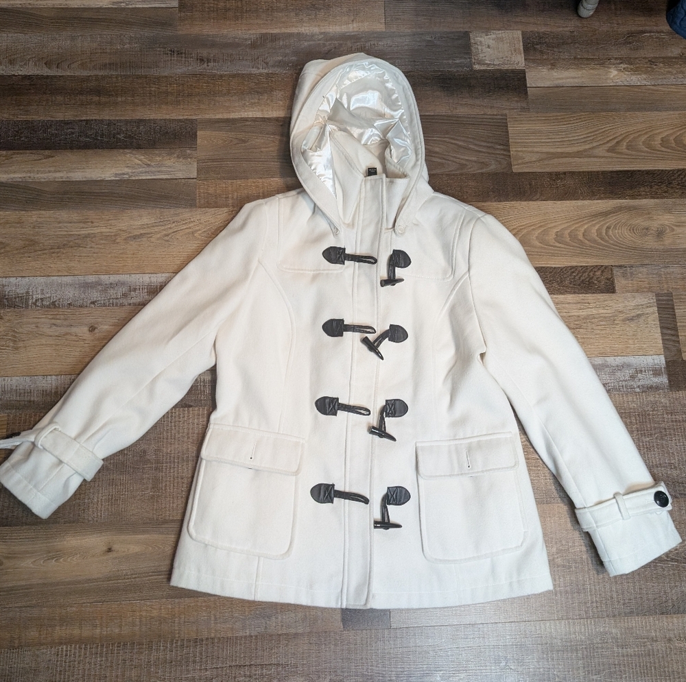 George Women's Ivory Toggle Utility Jacket